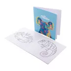 ColoBook white  custom colouring booklet, animals 