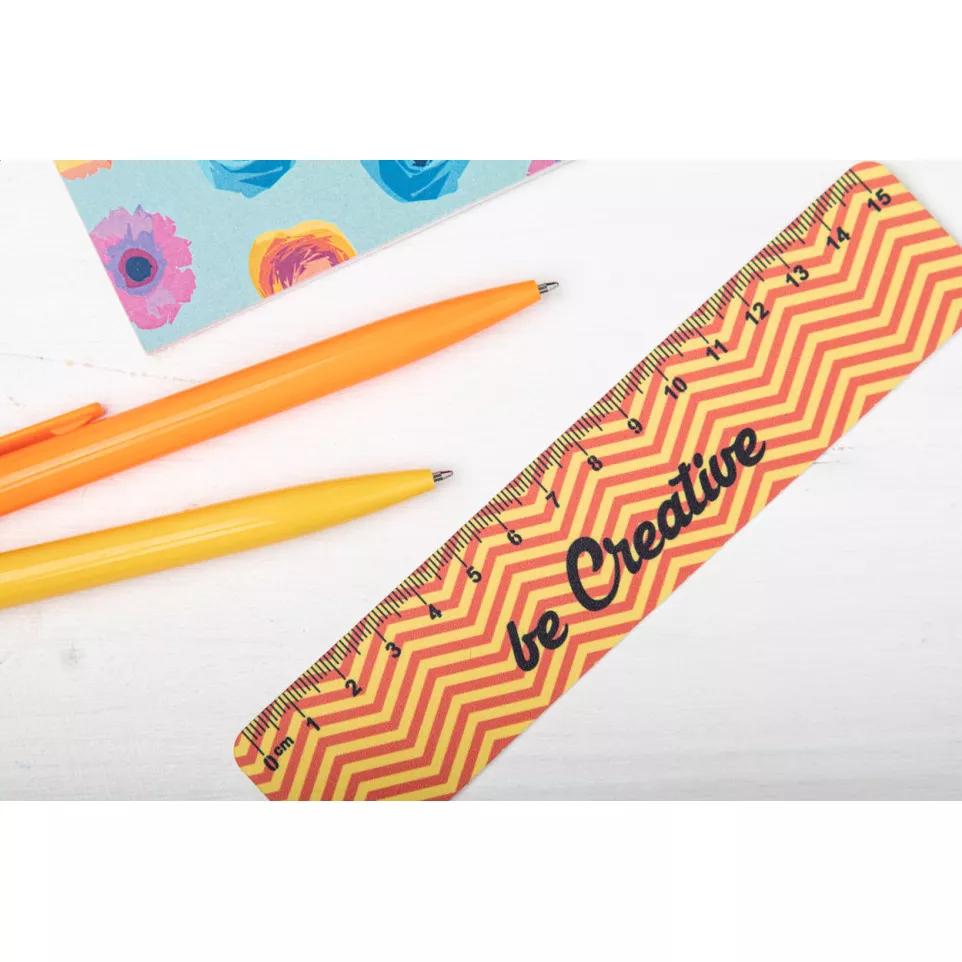 Drawy 15 white  custom ruler, 15 cm 