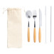Woller silver natural cutlery set 