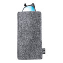 Glaffel gris  Etui à lunettes en RPET 