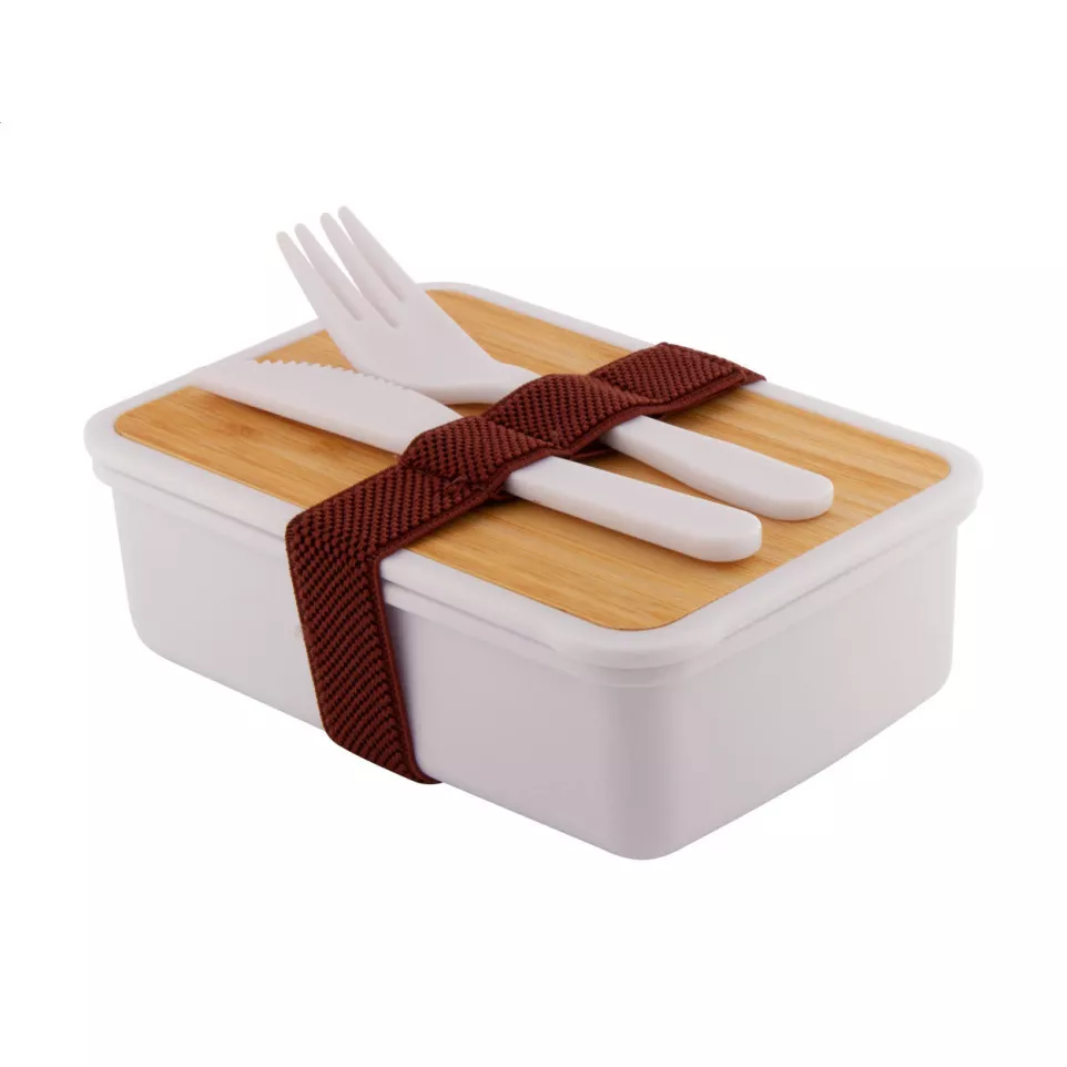 Rebento white  lunch box 
