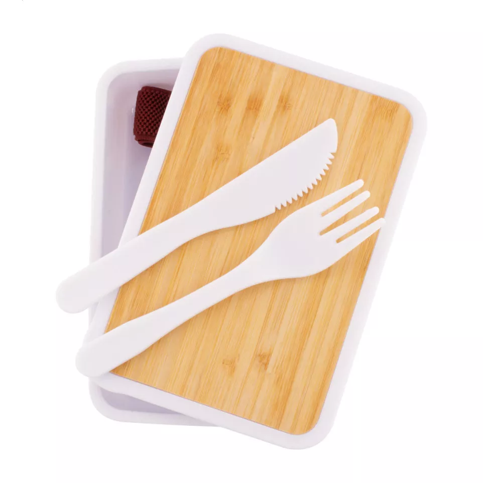 Rebento white  lunch box 