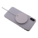 RaluMag silver  magnetic wireless charger 