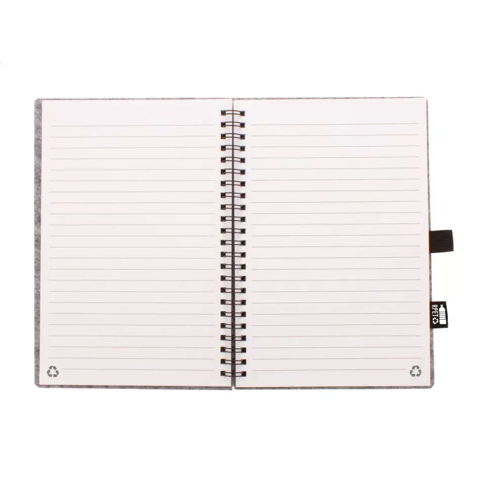Felbook A5 gris  Carnet de notes RPET 