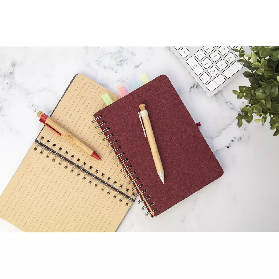 Holbook rouge  Carnet de notes RPET 