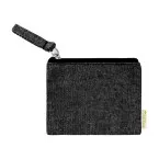 Florin black  cotton purse 