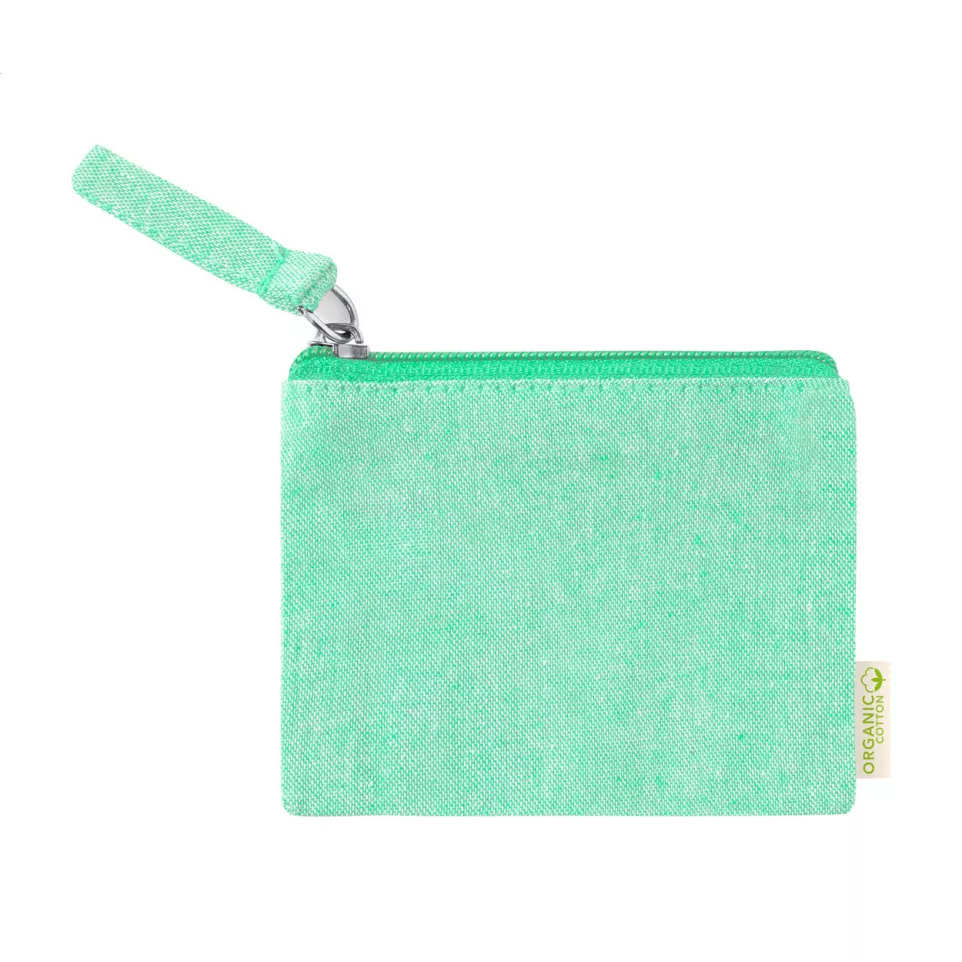 Florin green  cotton purse 