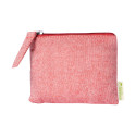 Florin red  cotton purse 