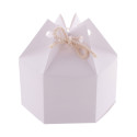 CreaBox HexaCord M white  hexagonal gift box 