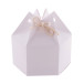 CreaBox HexaCord M white  hexagonal gift box 