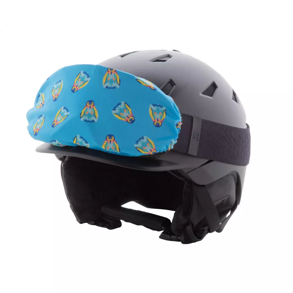 CreaSnow white  custom ski goggle cover 