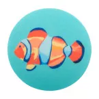 CreaFelt Drink white  RPET felt coaster, circle 