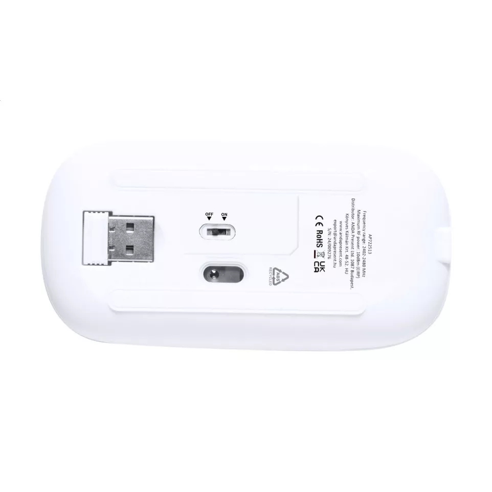 Rabick white  RABS optical mouse 