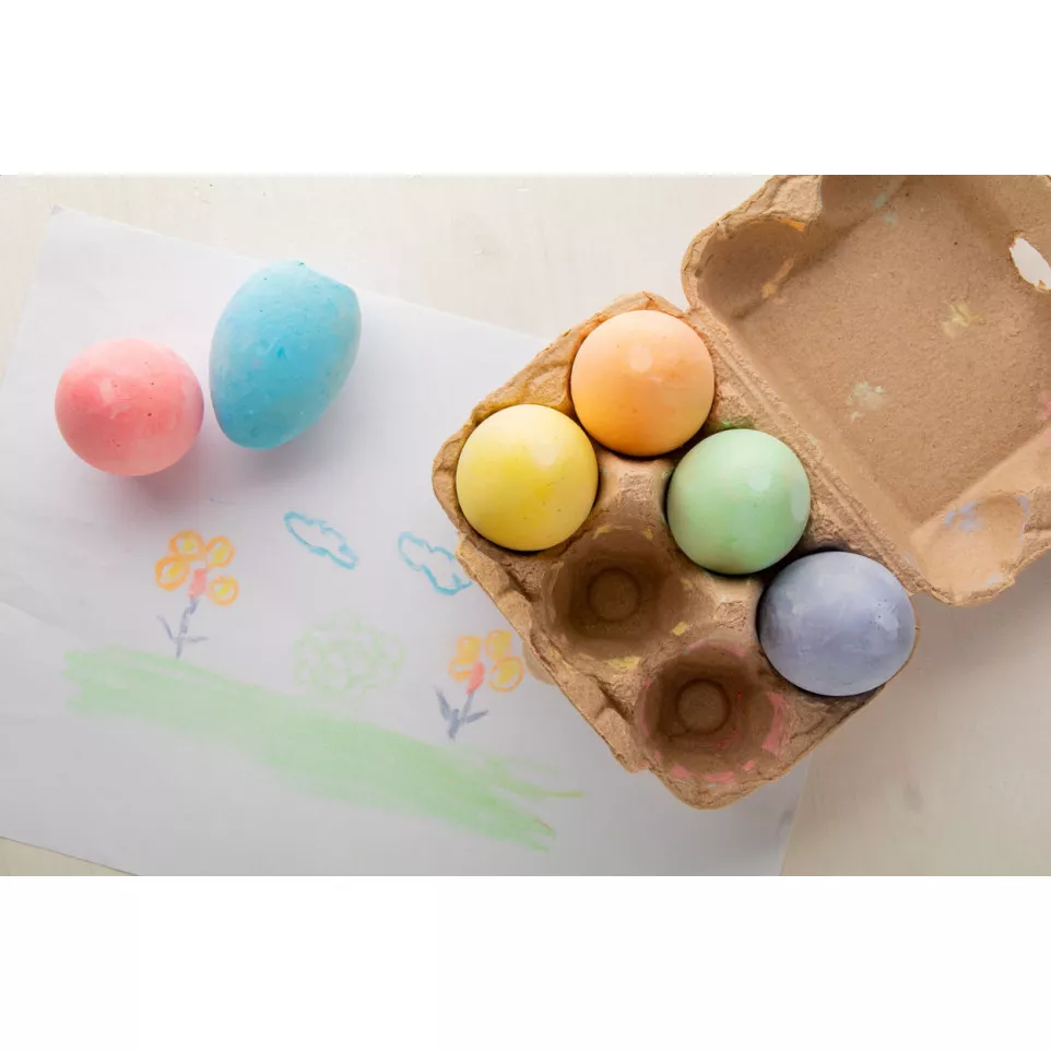 Pascha naturelle  œufs craie 