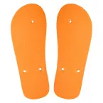 CreaPlaya oranje  custom made strand slippers 36-38-A