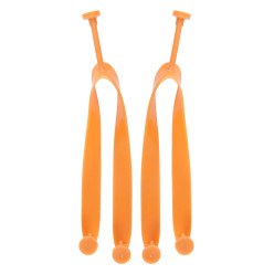 CreaPlaya orange  customisable beach slippers - strap 36-38-B