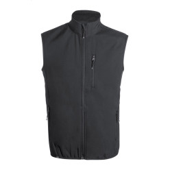Shelles black  RPET softshell vest M