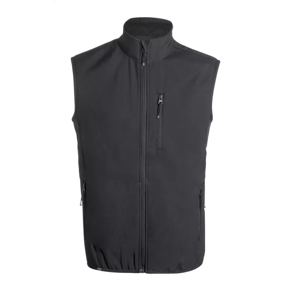 Shelles black  RPET softshell vest M