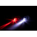 Dullux white red bicycle light set 