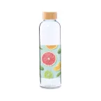 Bokol transparent natural glass bottle 