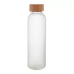 Cloody frosted white  glass bottle 