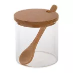 Lanai transparent natural glass spice holder 