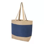 Paralia dark blue natural beach or shopping bag 
