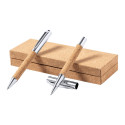 Garrya natural silver pen set 