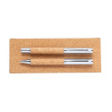 Garrya natural silver pen set 