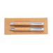 Garrya natural silver pen set 