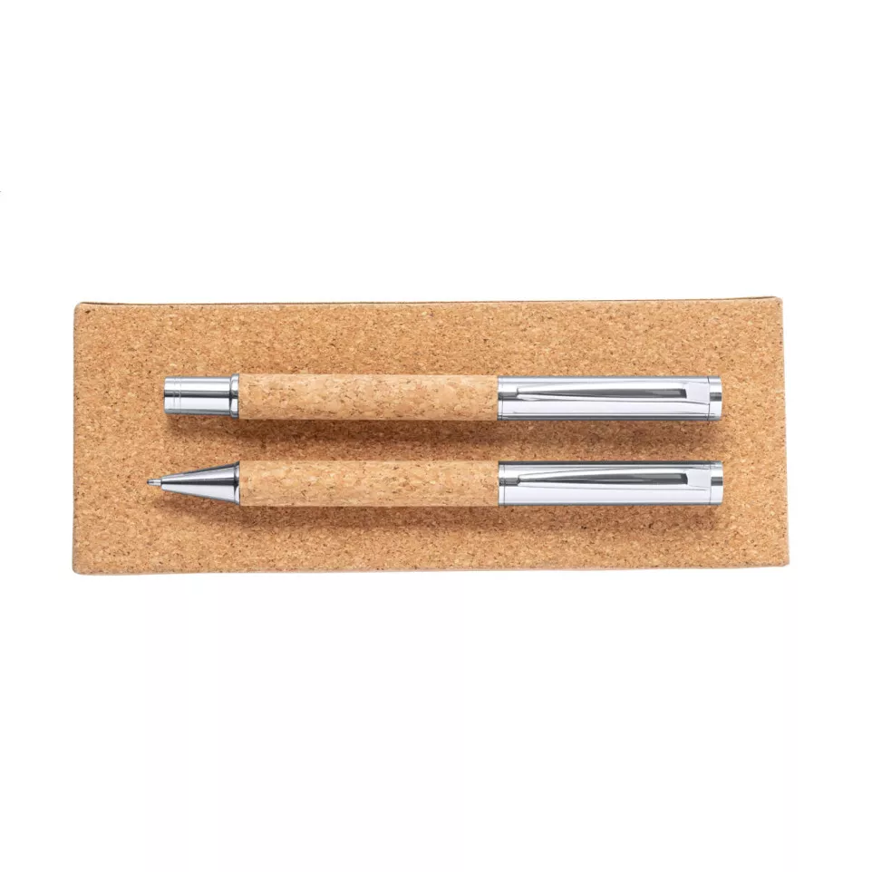 Garrya natural silver pen set 