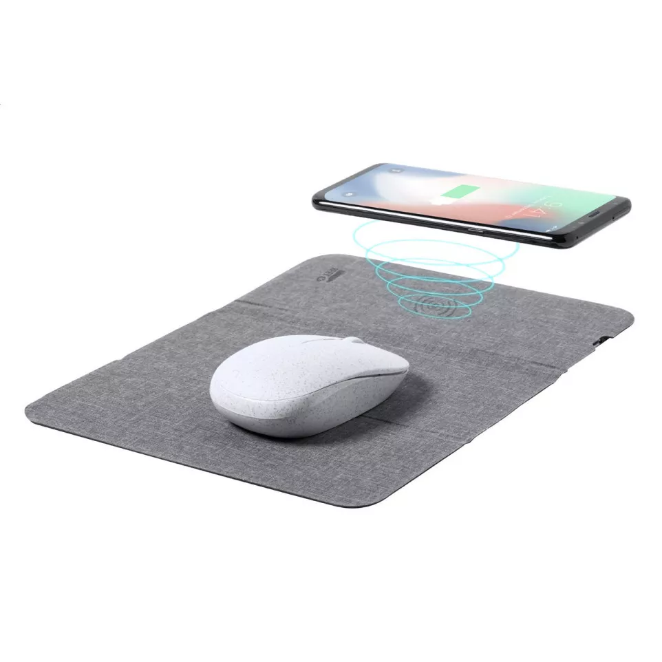 Chapati grey  wireless charger mouse...