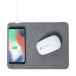 Chapati grey  wireless charger mouse pad 