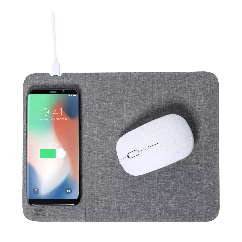 Chapati grey  wireless charger mouse...
