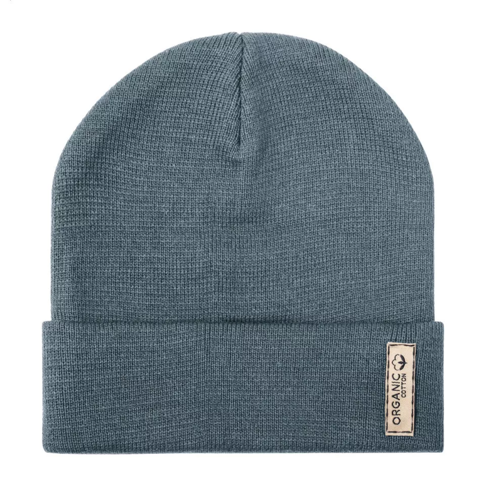 Bloony grey  organic cotton winter hat 