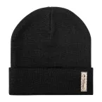 Bloony black  organic cotton winter hat 