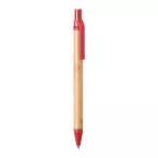 Slothic red natural bamboo ballpoint pen 