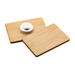BooBadge naturelle  Badge en bambou 