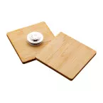 BooBadge natural  bamboo badge 