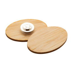 BooBadge naturelle  badge en bambou 
