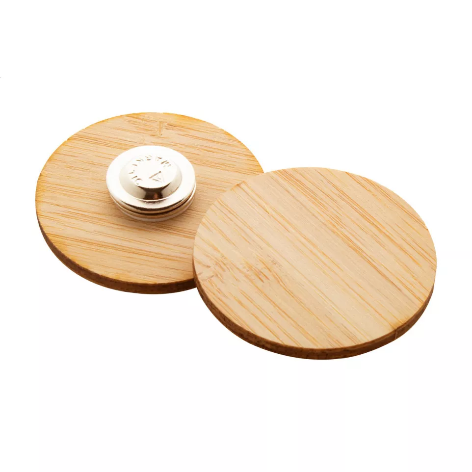 BooBadge naturelle  badge en bambou 