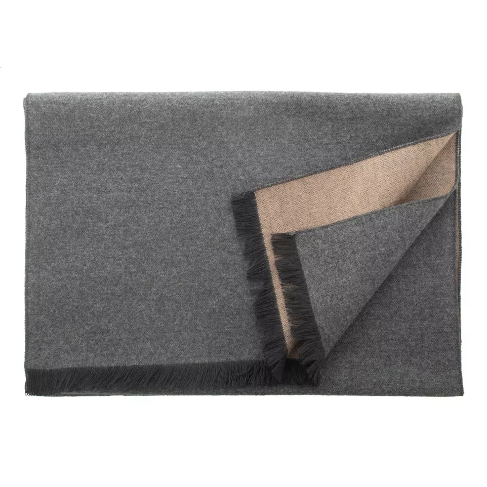 Chamonix beige grey men's scarf 
