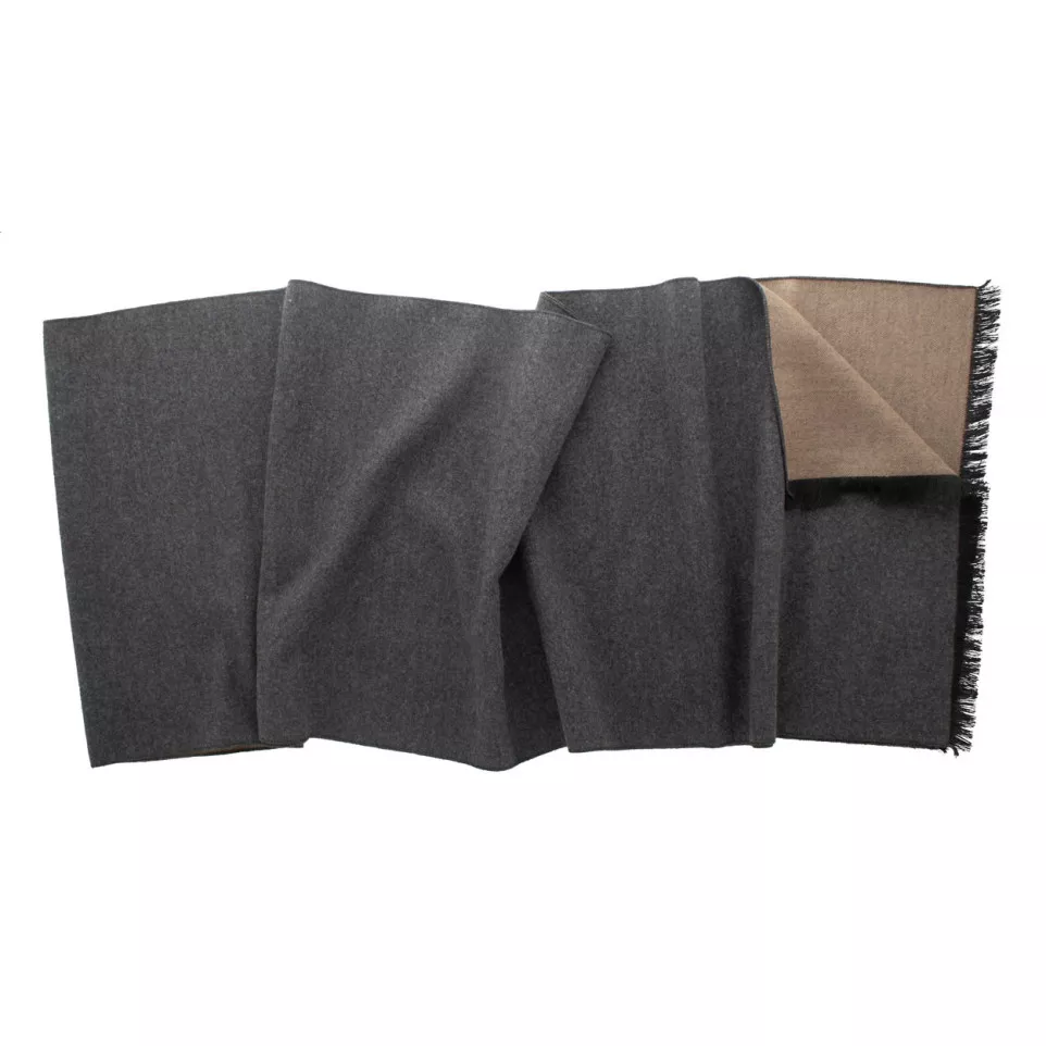 Chamonix beige grey men's scarf 