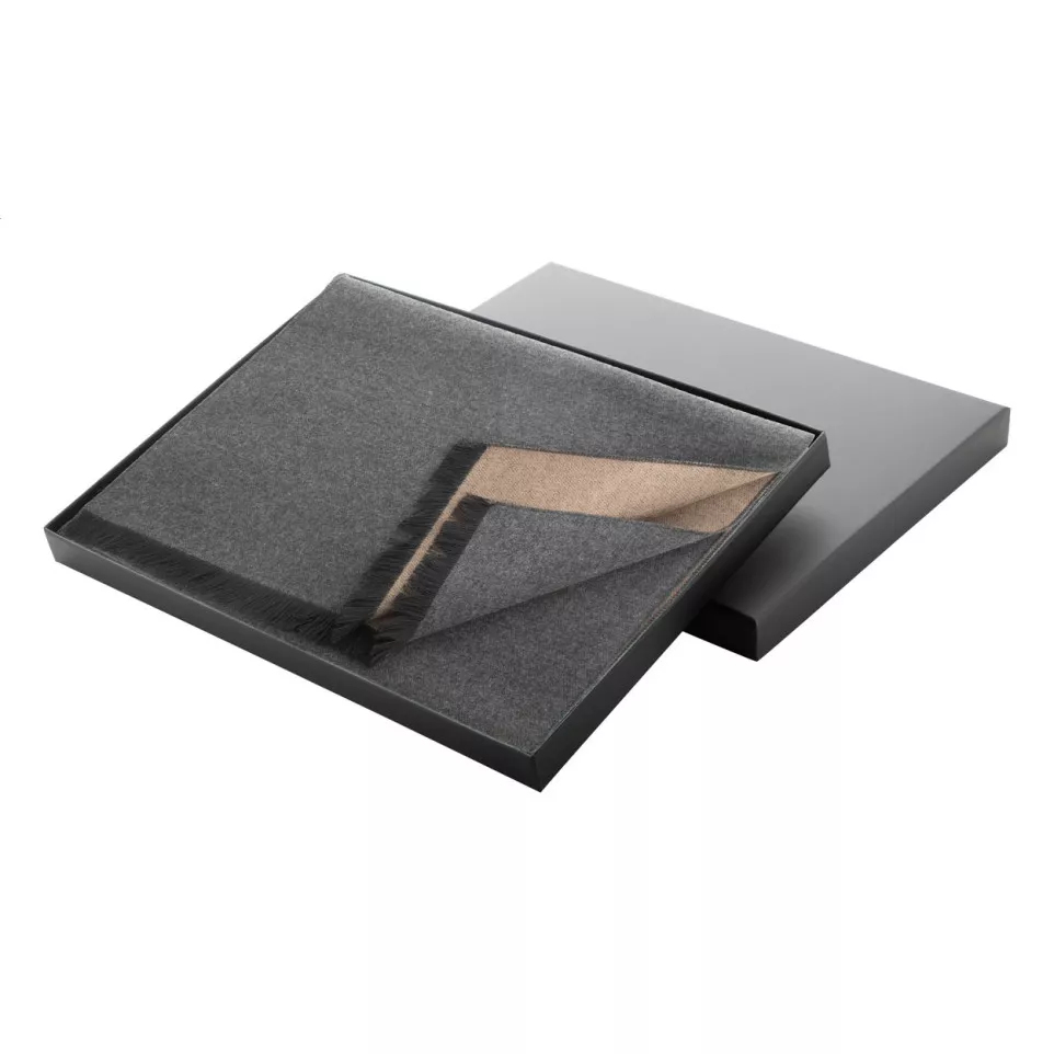 Chamonix beige grey men's scarf 