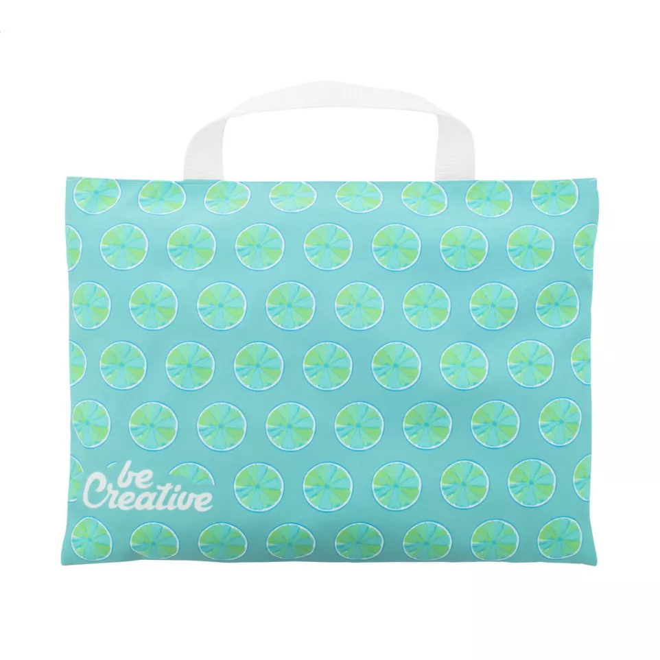 Cazure white  custom document bag 