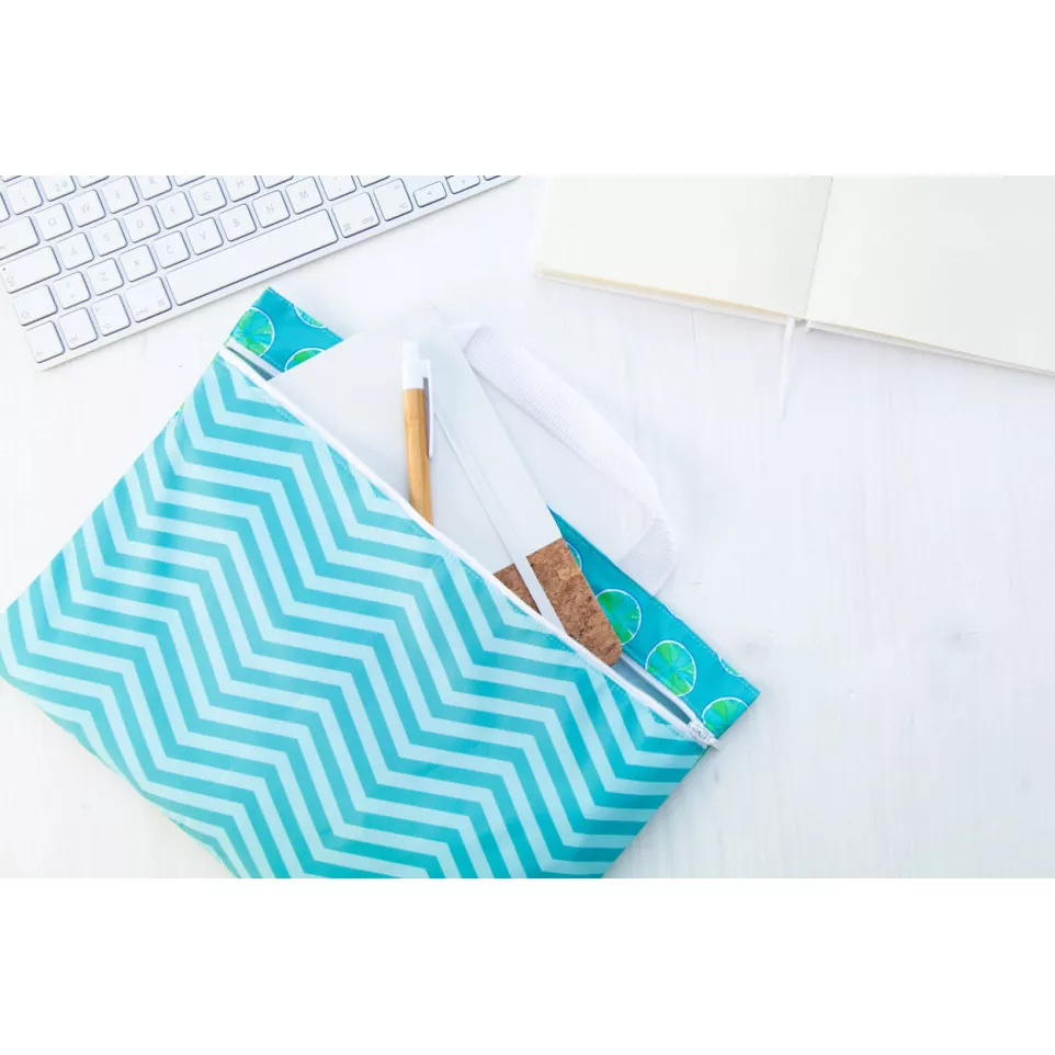 Cazure white  custom document bag 