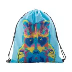 CreaDraw Kids RPET zwart wit custom made gemaakte tas met trekkoordsluiting voor kinderen 