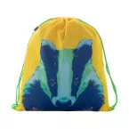 CreaDraw Kids RPET green white custom drawstring bag for kids 