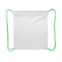 CreaDraw Kids green white custom drawstring bag for kids 