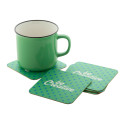 CreaPint white  paper coaster, square 